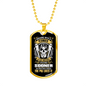 Arguing With A Plumber Necklace Stainless Steel or 18k Gold Dog Tag 24" Chain-Express Your Love Gifts