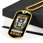 Arguing With A Plumber Necklace Stainless Steel or 18k Gold Dog Tag 24" Chain-Express Your Love Gifts