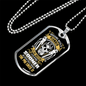 Arguing With A Plumber Necklace Stainless Steel or 18k Gold Dog Tag 24" Chain-Express Your Love Gifts
