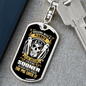 Arguing With A Plumber Swivel Keychain Dog Tag Stainless Steel or 18k Gold-Express Your Love Gifts