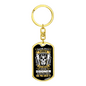 Arguing With A Plumber Swivel Keychain Dog Tag Stainless Steel or 18k Gold-Express Your Love Gifts