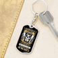 Arguing With A Plumber Swivel Keychain Dog Tag Stainless Steel or 18k Gold-Express Your Love Gifts