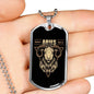 Aries Dog Tag Astrology Zodiac Sign Stainless Steel or 18k Gold 24" Chain-Express Your Love Gifts