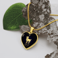 Aries Horoscope Zodiac Necklace Stainless Steel or 18k Gold Heart 18-22"-Express Your Love Gifts