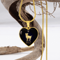 Aries Horoscope Zodiac Necklace Stainless Steel or 18k Gold Heart 18-22"-Express Your Love Gifts