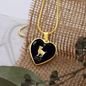 Aries Horoscope Zodiac Necklace Stainless Steel or 18k Gold Heart 18-22"-Express Your Love Gifts