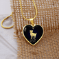 Aries Horoscope Zodiac Necklace Stainless Steel or 18k Gold Heart 18-22"-Express Your Love Gifts