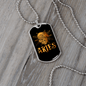 Aries Ram Zodiac Necklace Stainless Steel or 18k Gold Dog Tag 24" Chain-Express Your Love Gifts