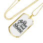Arise And Shine Cross Necklace Stainless Steel or 18k Gold Dog Tag 24" Chain-Express Your Love Gifts