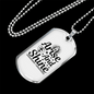 Arise And Shine Cross Necklace Stainless Steel or 18k Gold Dog Tag 24" Chain-Express Your Love Gifts