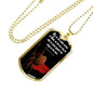 Armour Of God Stainless Steel or 18k Gold Dog Tag 24" Chain-Express Your Love Gifts