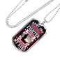 Army Dad Hero Necklace Stainless Steel or 18k Gold Dog Tag 24" Chain-Express Your Love Gifts