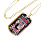 Army Dad Hero Necklace Stainless Steel or 18k Gold Dog Tag 24" Chain-Express Your Love Gifts