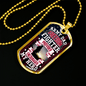 Army Dad Hero Necklace Stainless Steel or 18k Gold Dog Tag 24" Chain-Express Your Love Gifts