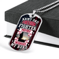 Army Dad Hero Necklace Stainless Steel or 18k Gold Dog Tag 24" Chain-Express Your Love Gifts