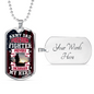Army Dad Hero Necklace Stainless Steel or 18k Gold Dog Tag 24" Chain-Express Your Love Gifts