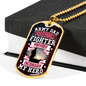 Army Dad Hero Necklace Stainless Steel or 18k Gold Dog Tag 24" Chain-Express Your Love Gifts