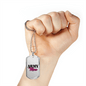 Army Mom Necklace Stainless Steel or 18k Gold Dog Tag 24"-Express Your Love Gifts