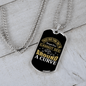 Around a Curve Zodiac Necklace Stainless Steel or 18k Gold Dog Tag 24" Chain-Express Your Love Gifts