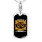 Arrival Worthwhile Keychain Stainless Steel or 18k Gold Dog Tag Keyring-Express Your Love Gifts