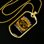 Arrival Would Be Worthwhile Necklace Stainless Steel or 18k Gold Dog Tag 24" Chain-Express Your Love Gifts