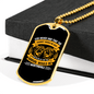 Arrival Would Be Worthwhile Necklace Stainless Steel or 18k Gold Dog Tag 24" Chain-Express Your Love Gifts