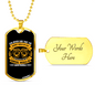 Arrival Would Be Worthwhile Necklace Stainless Steel or 18k Gold Dog Tag 24" Chain-Express Your Love Gifts