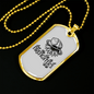 As A Firefighter'S Wife Firefighter Gift Stainless Steel or 18k Gold Dog Tag 24" Chain-Express Your Love Gifts