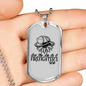 As A Firefighter'S Wife Firefighter Gift Stainless Steel or 18k Gold Dog Tag 24" Chain-Express Your Love Gifts