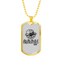 As A Firefighter'S Wife Firefighter Gift Stainless Steel or 18k Gold Dog Tag 24" Chain-Express Your Love Gifts
