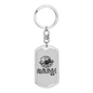 As A Firefighter'S Wife Keychain Stainless Steel or 18k Gold Dog Tag Keyring-Express Your Love Gifts