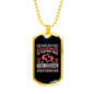 Ashamed of Flirting Zodiac Necklace Stainless Steel or 18k Gold Dog Tag 24" Chain-Express Your Love Gifts
