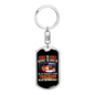 Ashes To Ashes Swivel Keychain Dog Tag Stainless Steel or 18k Gold-Express Your Love Gifts