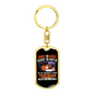 Ashes To Ashes Swivel Keychain Dog Tag Stainless Steel or 18k Gold-Express Your Love Gifts