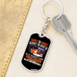 Ashes To Ashes Swivel Keychain Dog Tag Stainless Steel or 18k Gold-Express Your Love Gifts