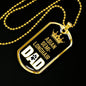 Asian Semilonghair Cat Dad Necklace Stainless Steel or 18k Gold Dog Tag 24" Chain-Express Your Love Gifts