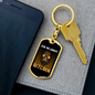 Ask Me about Bitcoin Gorilla Crypto Keychain Stainless Steel or 18k Gold Dog Tag Keyring-Express Your Love Gifts
