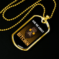 Ask Me About Bitcoin Gorilla Crypto Necklace Stainless Steel or 18k Gold Dog Tag 24" Chain-Express Your Love Gifts
