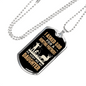 Asked God For Hunting Partner Necklace Stainless Steel or 18k Gold Dog Tag 24" Chain-Express Your Love Gifts