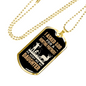 Asked God For Hunting Partner Necklace Stainless Steel or 18k Gold Dog Tag 24" Chain-Express Your Love Gifts