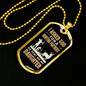 Asked God For Hunting Partner Necklace Stainless Steel or 18k Gold Dog Tag 24" Chain-Express Your Love Gifts