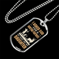 Asked God For Hunting Partner Necklace Stainless Steel or 18k Gold Dog Tag 24" Chain-Express Your Love Gifts
