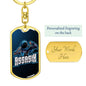 Assassin Keychain Dog Tag Stainless Steel or 18k Gold-Express Your Love Gifts