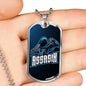 Assassin Necklace Stainless Steel or 18k Gold Dog Tag 24" Chain-Express Your Love Gifts