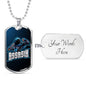 Assassin Necklace Stainless Steel or 18k Gold Dog Tag 24" Chain-Express Your Love Gifts