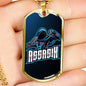 Assassin Necklace Stainless Steel or 18k Gold Dog Tag 24" Chain-Express Your Love Gifts