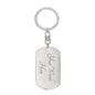 Lord Teach Me Keychain Stainless Steel or 18k Gold Dog Tag Keyring-Express Your Love Gifts