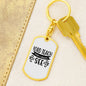 Lord Teach Me Keychain Stainless Steel or 18k Gold Dog Tag Keyring-Express Your Love Gifts