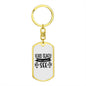 Lord Teach Me Keychain Stainless Steel or 18k Gold Dog Tag Keyring-Express Your Love Gifts