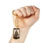 Tarot Card Necklace The Chariot Tarot Stainless Steel or 18k Gold Dog Tag 24"-Express Your Love Gifts